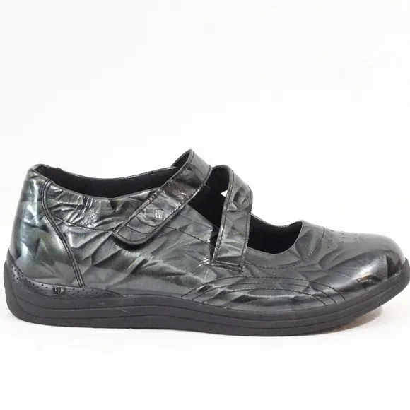 Drew Mary Jane Shoes Women Comfort Flat sz 9.5 wide Orchid Walking Loafer