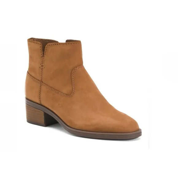 Earth Oslo Comfort Ankle Booties Medium Brown Suede Women's Size 6