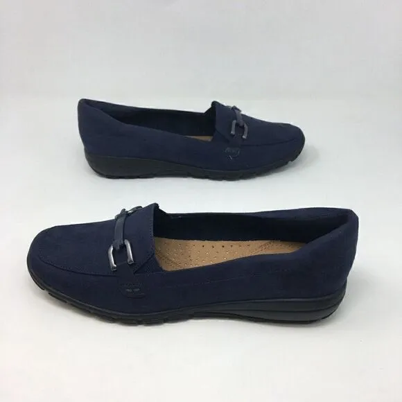 Easy Spirit Women's Shoes Navy Black Size 6.5 Abbie 2 Loafer Shoes Slip On