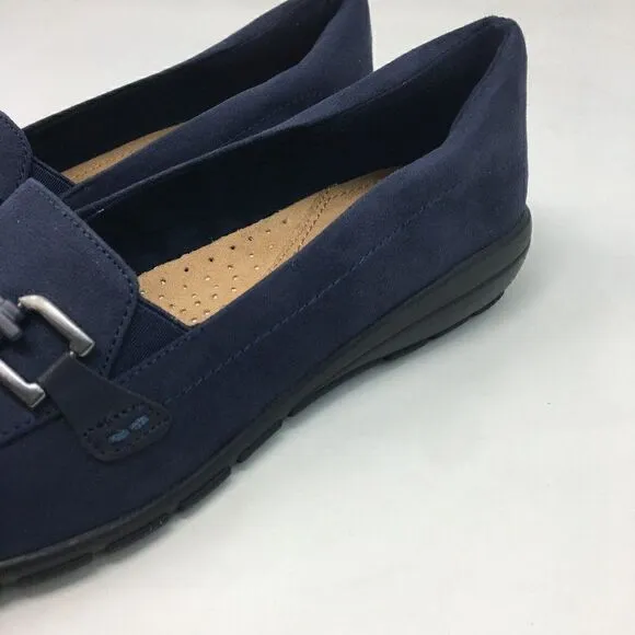 Easy Spirit Women's Shoes Navy Black Size 6.5 Abbie 2 Loafer Shoes Slip On