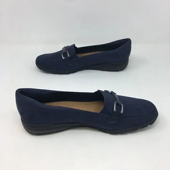 Easy Spirit Women's Shoes Navy Black Size 6.5 Abbie 2 Loafer Shoes Slip On