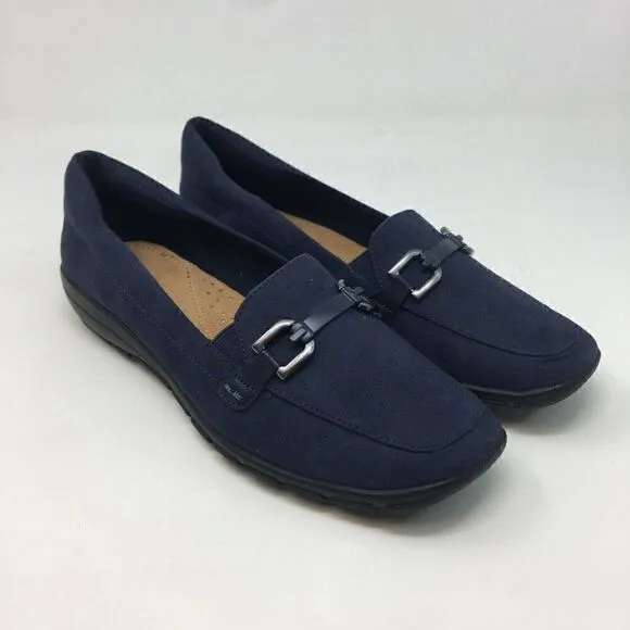 Easy Spirit Women's Shoes Navy Black Size 6.5 Abbie 2 Loafer Shoes Slip On