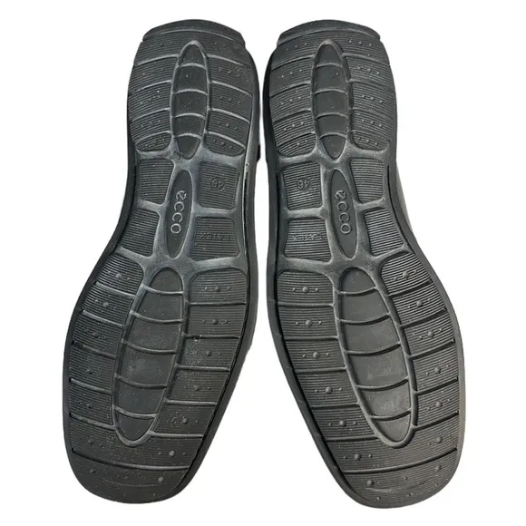 ECCO Black Slip On Driving Racing Loafers Casual Comfort Shoes US 11.5 EU 46 VGC