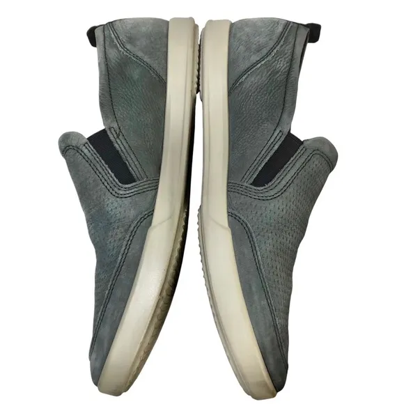 Ecco Collin 2.0 Casual Slip on Perforated Nubuck Sneaker 12 US 46 EU