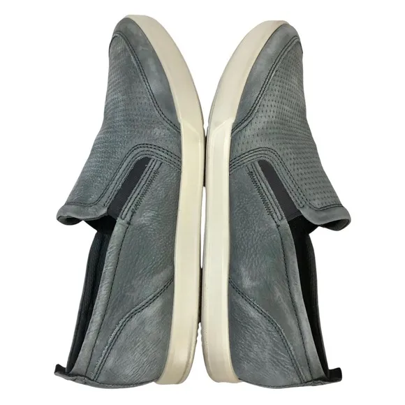 Ecco Collin 2.0 Casual Slip on Perforated Nubuck Sneaker 12 US 46 EU