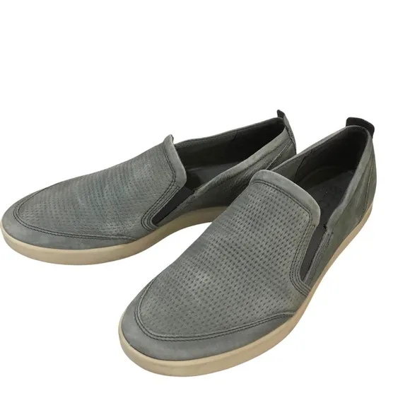 Ecco Collin 2.0 Casual Slip on Perforated Nubuck Sneaker 12 US 46 EU