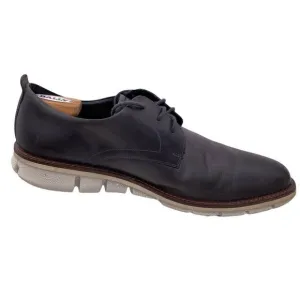Ecco Shoes Men's 12-12.5 EU 46 Brown Leather Comfort Lace Up Loafer