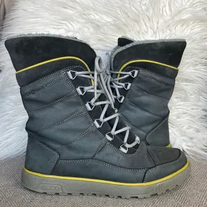 ECCO Siberia-Lite Waterproof Winter Boots Graphite Leather
