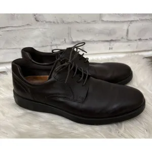 ECCO Size 45 11/11.5 Men’s‎ Lite Hybrid Derby Dress Comfort Shoe Brown Leather