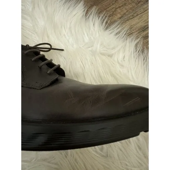 ECCO Size 45 11/11.5 Men’s‎ Lite Hybrid Derby Dress Comfort Shoe Brown Leather