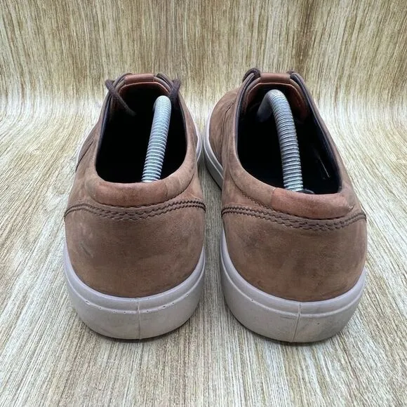 Ecco‎ Soft 7 Men's EU 45 US 11 Comfort Lace Up Brown White Sneakers Casual Shoes