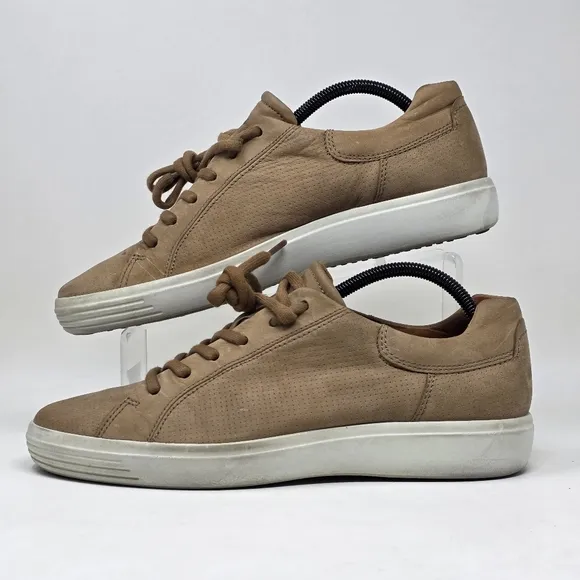 Ecco SOFT 7 Street Sneakers Shoes Brown Comfort Men's Size EU 44 US 10-10.5
