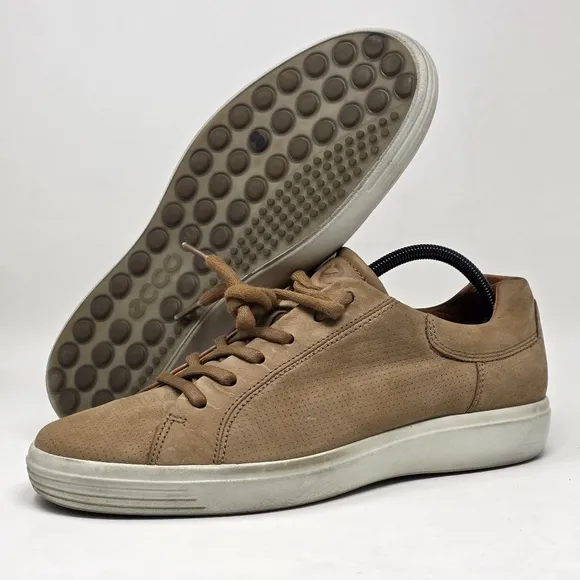 Ecco SOFT 7 Street Sneakers Shoes Brown Comfort Men's Size EU 44 US 10-10.5