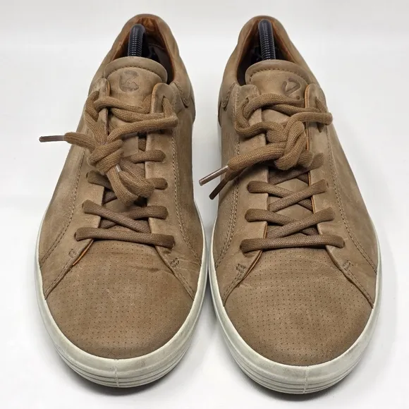 Ecco SOFT 7 Street Sneakers Shoes Brown Comfort Men's Size EU 44 US 10-10.5