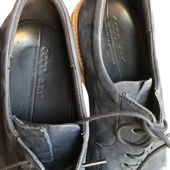 Ecco ST.1 Mens Hybrid Dark Blue Nubuck Casual Dress Shoes size EU 43