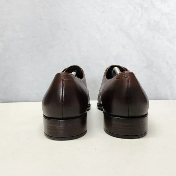 Ecco Vitrus Shoes Mens 10 Extra Width Loafer Brown Leather Mondial Monk Strap