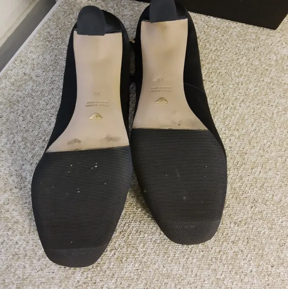 Emporio Armani Black Satin Shoes