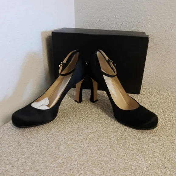 Emporio Armani Black Satin Shoes