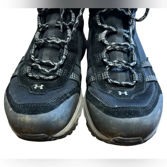 EUC Under Armour Post Canyon Mid Waterproof Hiking Boots, Black, Women's
