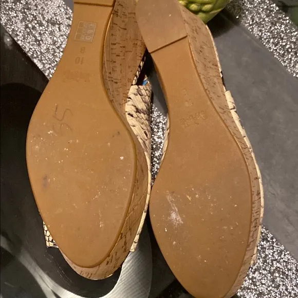 (EUC)Coach Women's Snakeskin Slingback Shoes