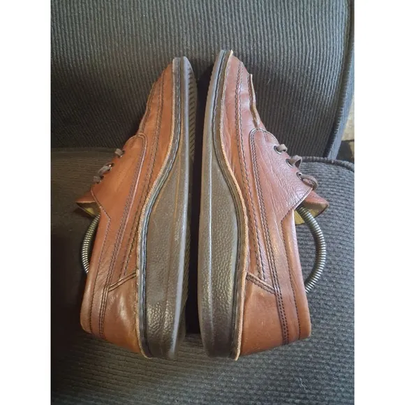 Finn Comfort Men's Leather Shoes 43 Brown Leather Derby Germany Vintage US 10