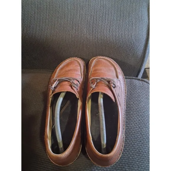 Finn Comfort Men's Leather Shoes 43 Brown Leather Derby Germany Vintage US 10