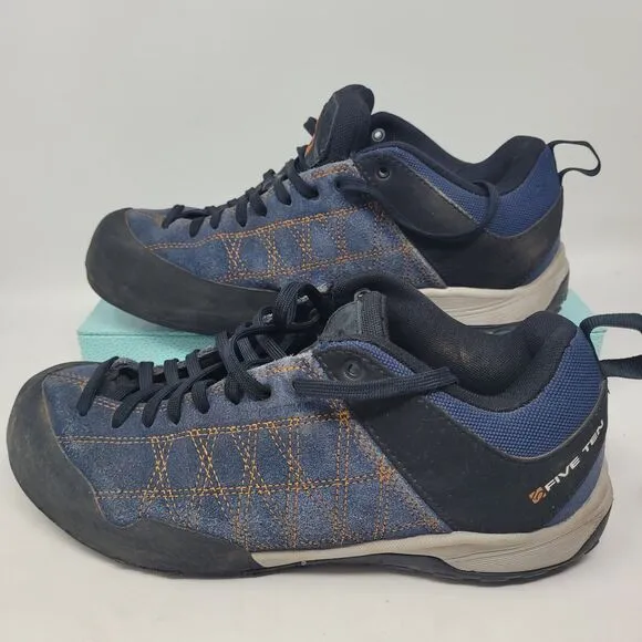 Five Ten 5.10 Approach Pro Shoes Sz 10 Men's Blue Black Climbing Hiking Walking