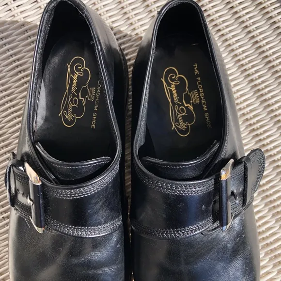 Florsheim Imperial Leather Monk Strap Oxford Shoes