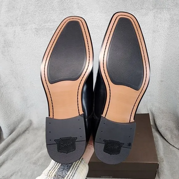 Florsheim Shoes Mens Size 8 EEE Black Leather Single Buckle Monk Strap *NWT*