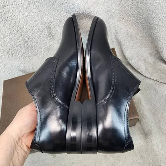 Florsheim Shoes Mens Size 8 EEE Black Leather Single Buckle Monk Strap *NWT*