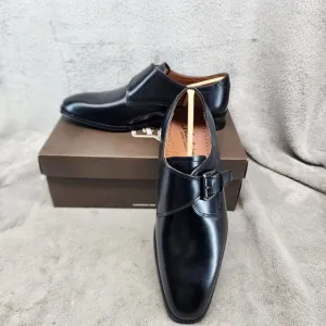 Florsheim Shoes Mens Size 8 EEE Black Leather Single Buckle Monk Strap *NWT*