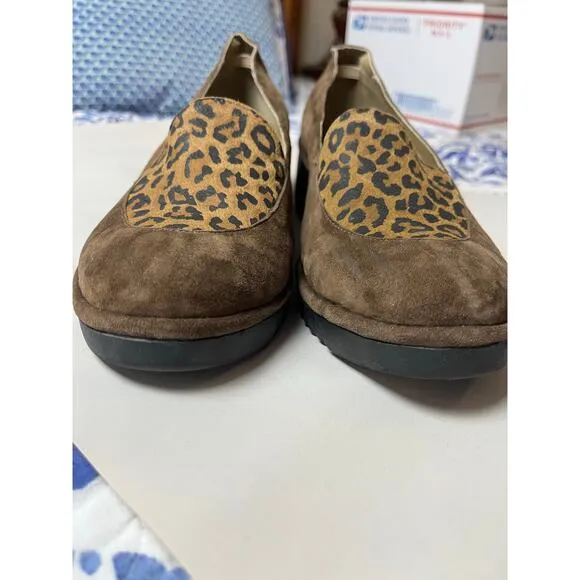 FLY London | Leather Slip-Ons Luan Cheetah Women's 41