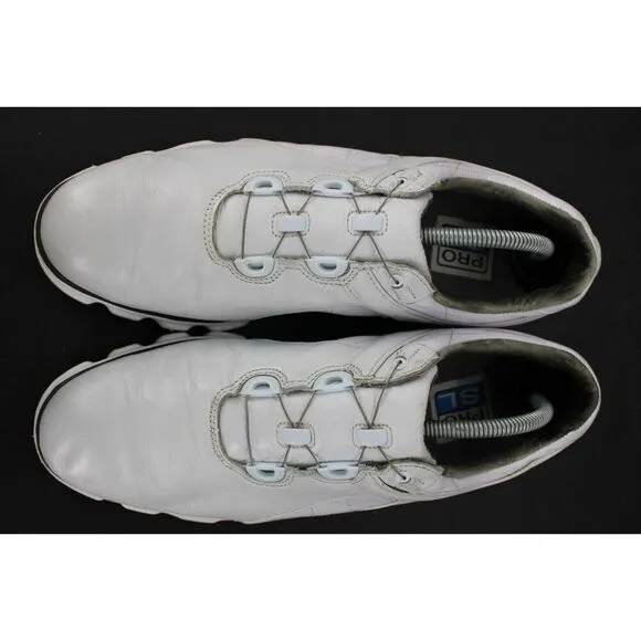 FootJoy Men's Pro SL Soft Spikeless BOA Golf Shoes 53596 White Black Size 10M