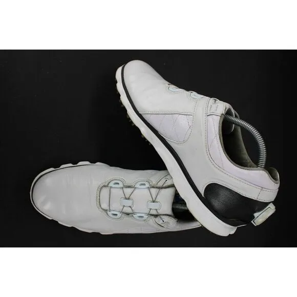 FootJoy Men's Pro SL Soft Spikeless BOA Golf Shoes 53596 White Black Size 10M