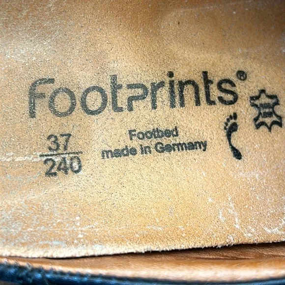 Footprints by Birkenstock Ashby Black Leather Clogs Mules Comfort Shoes Size 37