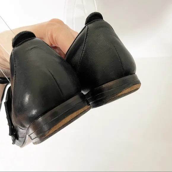 Freda Salvador Black Studded Leather Oxford Loafer CHANGE Shoes Size 6 US