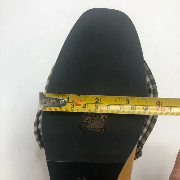 Freda Salvador Ono Gingham Tie Bow Mules DESIGNER