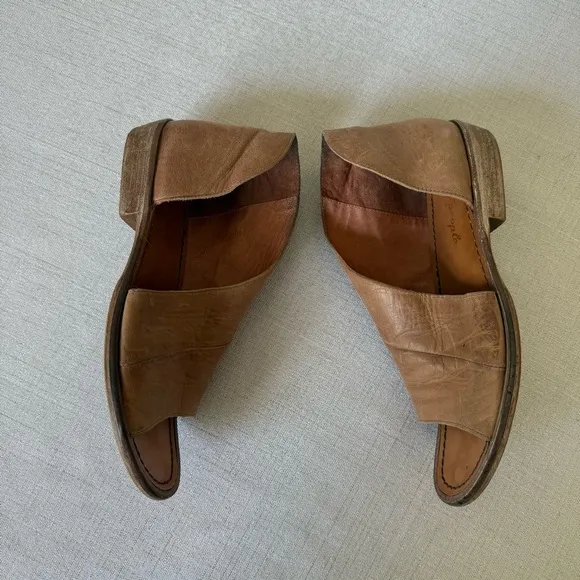 Free People Mont Blanc Brown Leather Sandals Summer Casual Vacation Sz 38 / 7.5