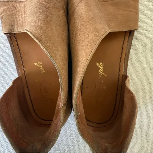 Free People Mont Blanc Brown Leather Sandals Summer Casual Vacation Sz 38 / 7.5