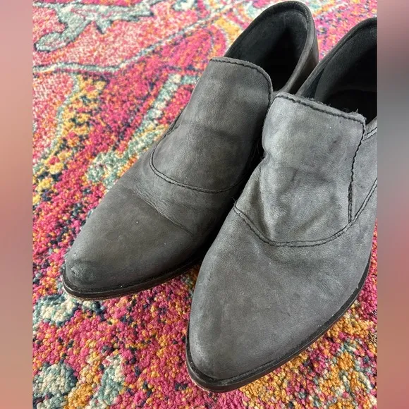 Free People | Women’s Carbon Black Brady Loafers, low heels, slip in style, 6.5