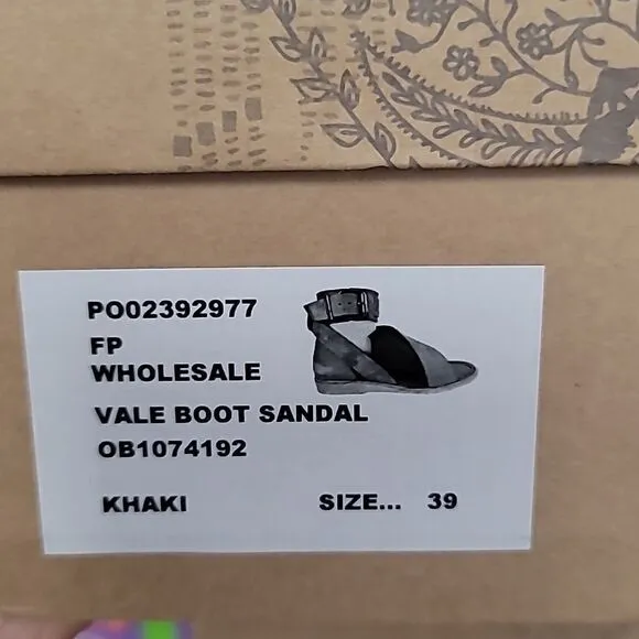 FREE People Vale Boot Sandal in Khaki