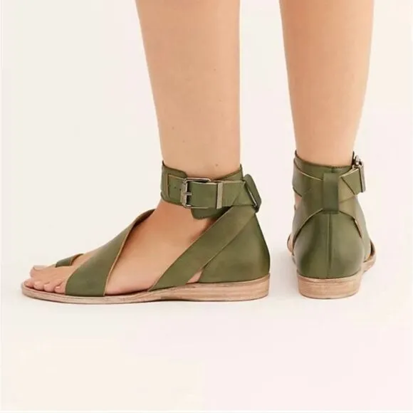 FREE People Vale Boot Sandal in Khaki