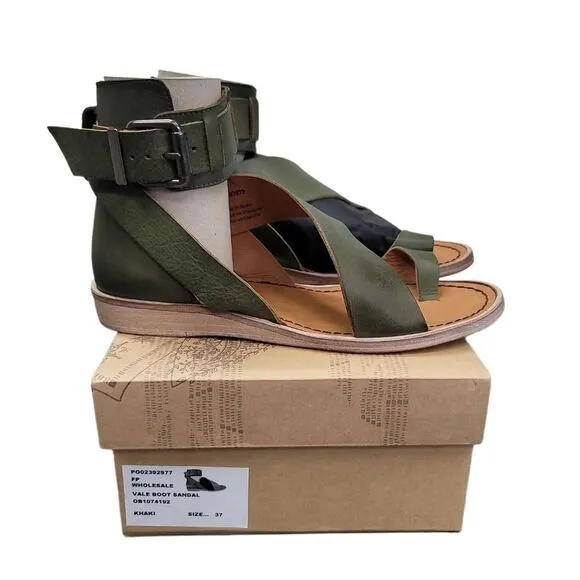 FREE People Vale Boot Sandal in Khaki