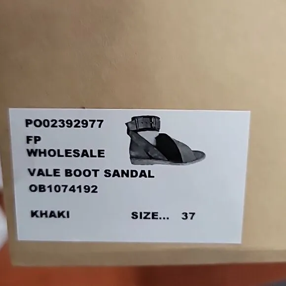 FREE People Vale Boot Sandal in Khaki