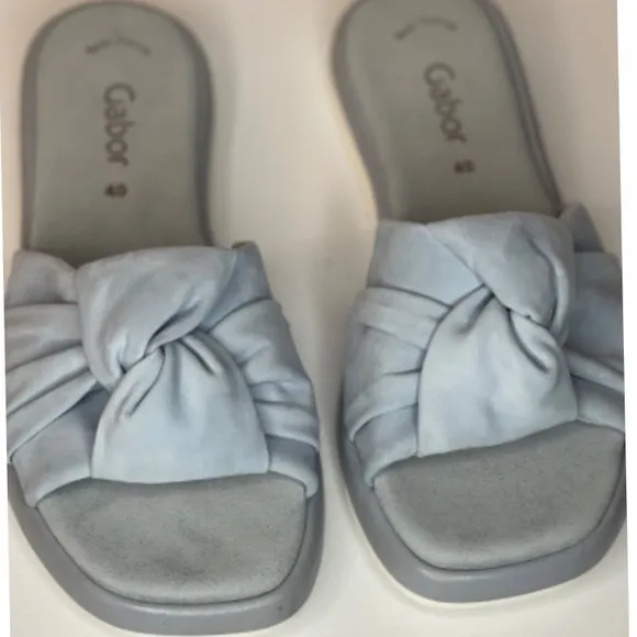 Gabor Knot‎ Slides Sandals Comfort Slip On / Blue  / Size 40