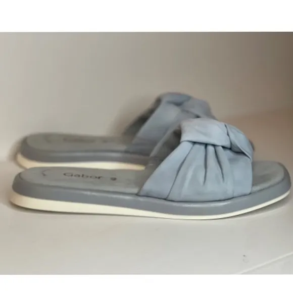 Gabor Knot‎ Slides Sandals Comfort Slip On / Blue  / Size 40