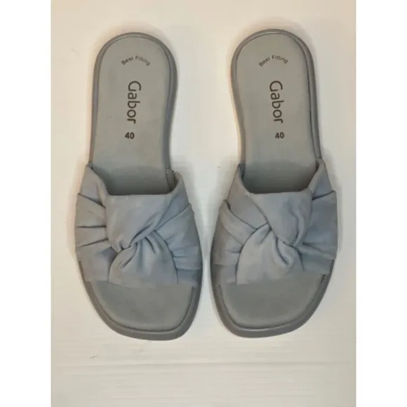 Gabor Knot‎ Slides Sandals Comfort Slip On / Blue  / Size 40