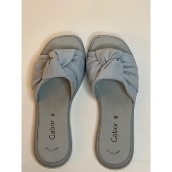 Gabor Knot‎ Slides Sandals Comfort Slip On / Blue  / Size 40