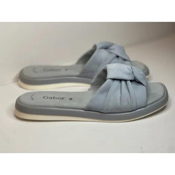 Gabor Knot‎ Slides Sandals Comfort Slip On / Blue  / Size 40