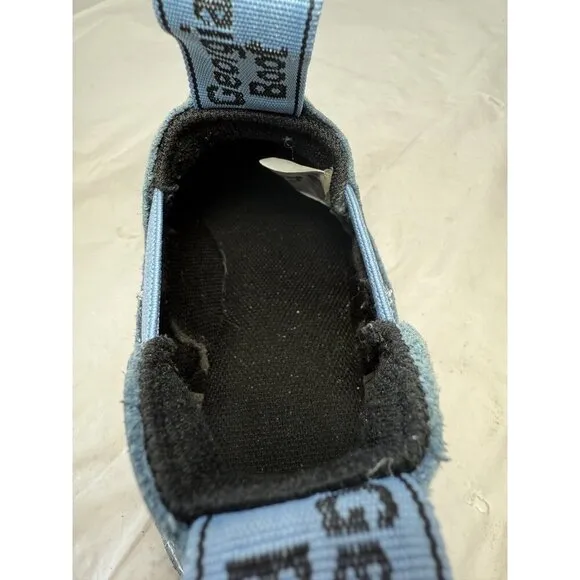Georgia Giant Shoes Womens 6 Boots Romeo Leather Blue Casual Pull On Embroidered